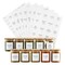 Talented Kitchen 184 Spice Labels Stickers, Preprinted White Spice Jar Labels for Herbs Seasonings, Spice Rack Pantry Organization, Minimalist Black Text + Numbers & Date (Water Resistant)